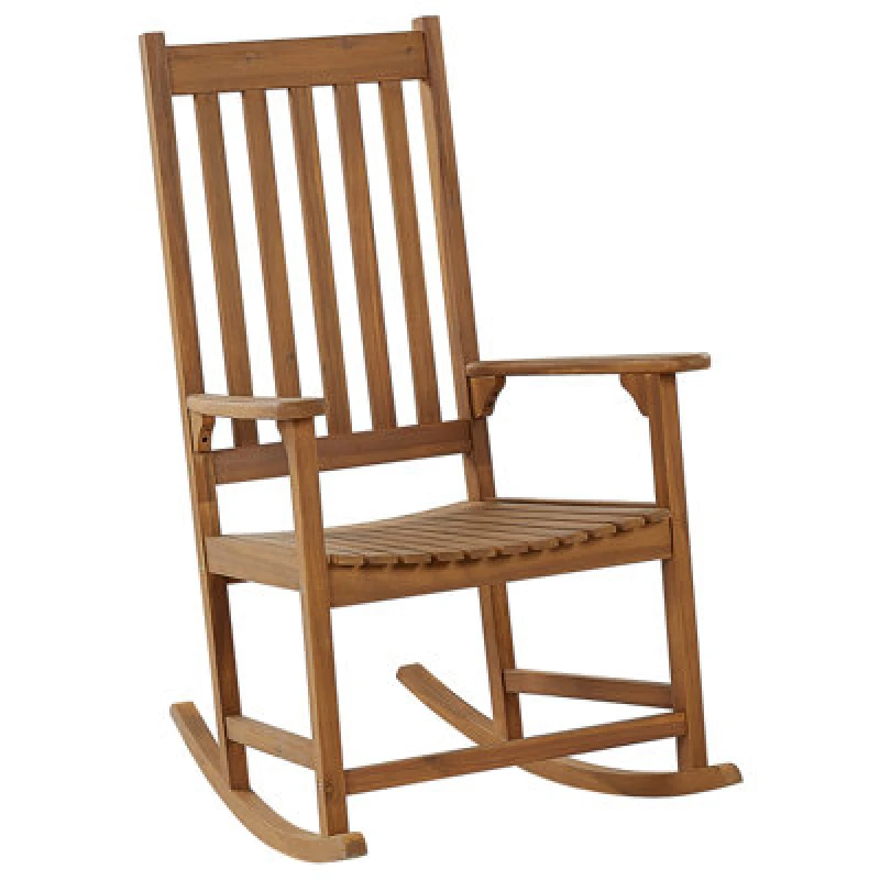 Image of Beliani Rocking Chair Bojano Acacia Wood Brown
