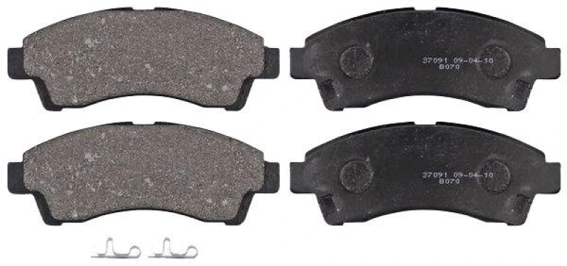 Image of A.B.S. 37091 Brake pad set with acoustic wear warning Brake Pad Set,disc brake (402)