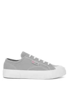 Image of Superga 2630 Stripe Trainer Female Grey Colomba UK Size 6.5