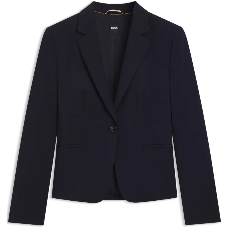 Image of Boss Womens Jarua Formal Jacket Dark Blue female 4 (XXS)