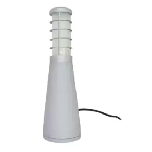 Image of Beta Aluminium 4-Ring Bollard Matt Silver, IP54