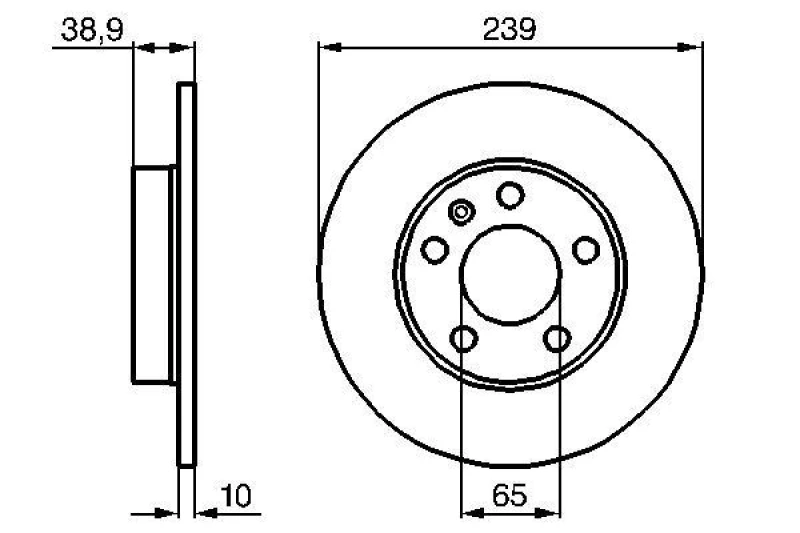 Image of Brake disc Bosch 0 986 478 894