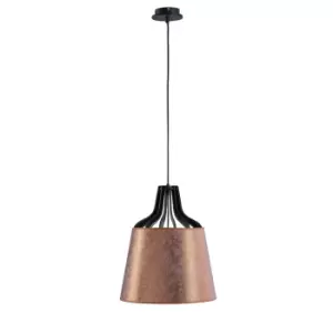 image of Ivo Dome Pendant Ceiling Light Copper, 38cm, 1x E27