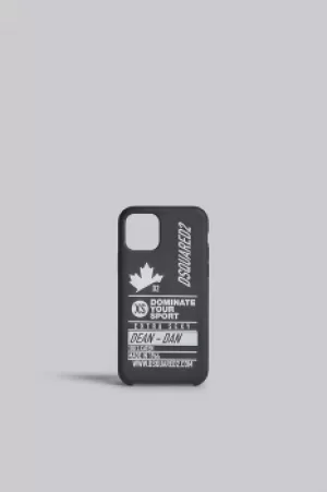 Image of DSQUARED2 Men iPhone holder Black Size OneSize 35% Silicone 35% Acrylic 30% Polyurethane