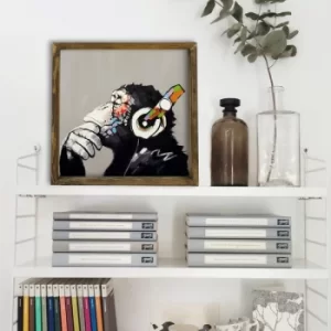 Image of MZM670 Multicolor Decorative Framed MDF Painting