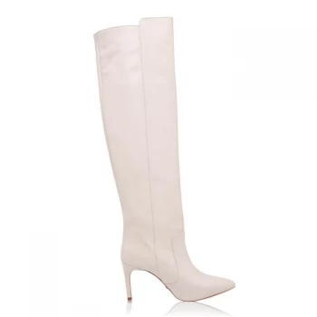 image of Reiss Reiss Zinnia Boot - Ivory Calf