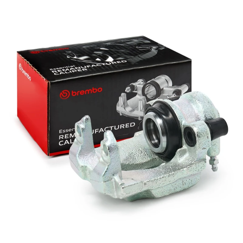 Image of BREMBO F 06 179 Brake caliper ESSENTIAL LINE Rear Axle Right Grey Cast Iron Brake Caliper (78)