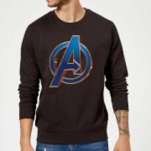 Image of Avengers Endgame Heroic Logo Sweatshirt - Black - S