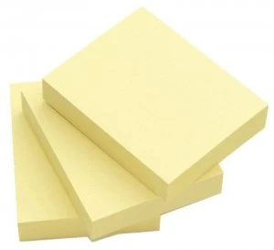 Image of Q Connect Quick Sticky Note 50x75mm Ylw - 12 Pack