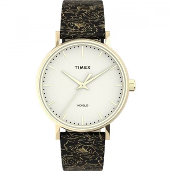 image of Timex White And Black 'Essential Collection' Watch - TW2U40700 - multicoloured