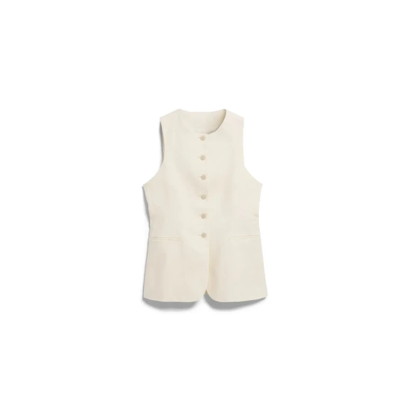 Image of ARMEDANGELS Long Striped Gilet Women Armedangels Beige Female L