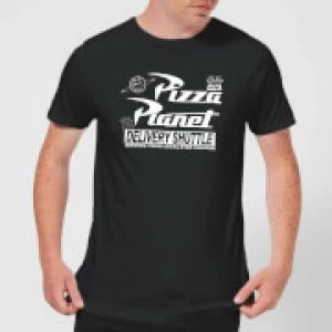Image of Toy Story Pizza Planet Logo Mens T-Shirt - Black
