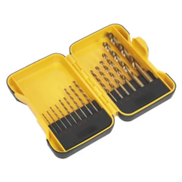 Image of Genuine SEALEY S01087 HSS Roll Forged Drill Bit Set 15pc