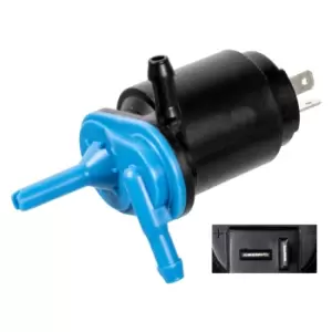 Image of Windscreen Washer Pump Water Pump window headlight cleaning 14368 Febi Bilstein