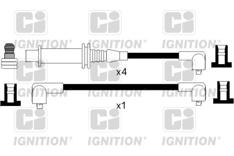 Image of QUINTON HAZELL Ignition lead set QUINTON HAZELL XC993