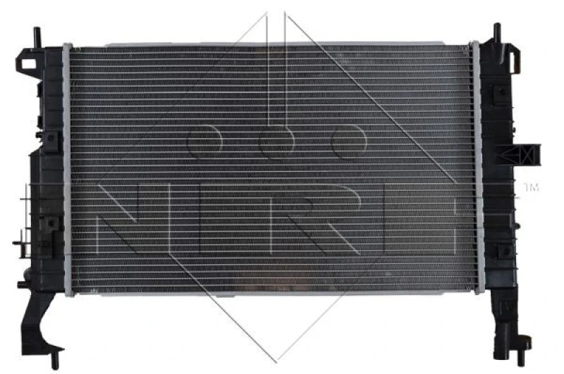 Image of NRF 53475 Engine radiator EASY FIT Brazed cooling fins, Aluminium, with fastening material Aluminium Radiator,engine cooling (470)