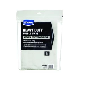 image of Wickes Heavy Duty Woven Bags - Pack of 5