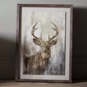 Image of Majestic Stag Framed Art Brown