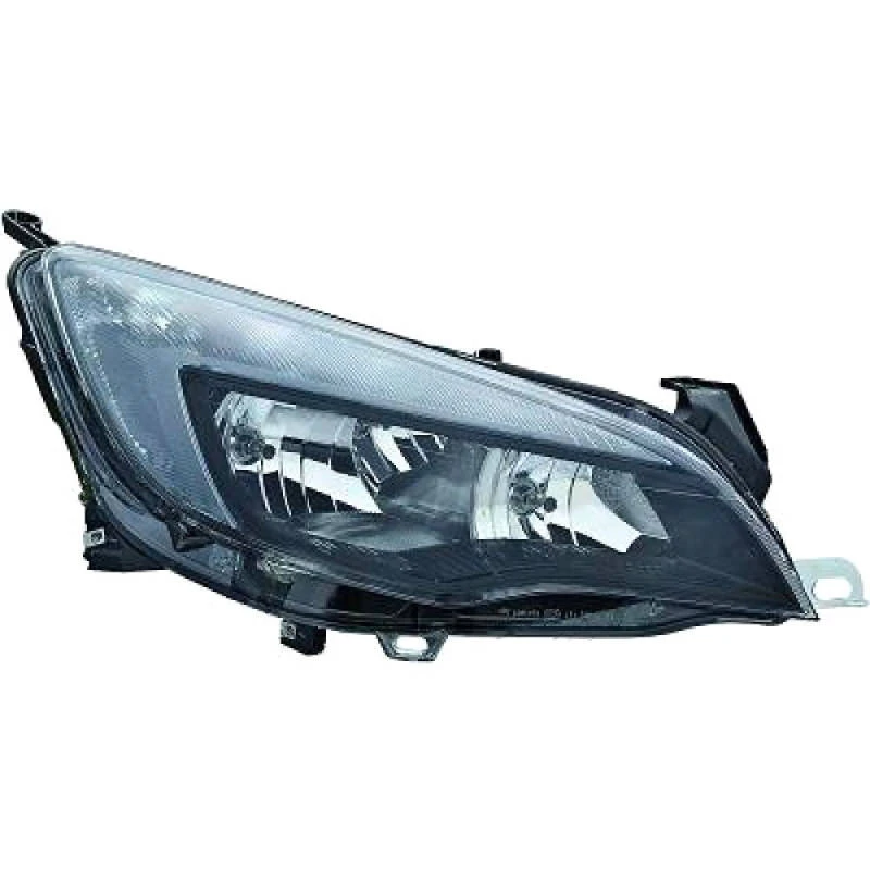 Image of DIEDERICHS 1807184 Headlights Priority Parts H7/H7, with LED control unit for daytime running-/position lights, Right, with bulbs, Halogen Headlight
