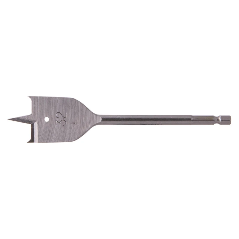 Image of Makita 1/4" Hex Shank Flat Wood Drill Bit E-17326 Diameter: 32mm