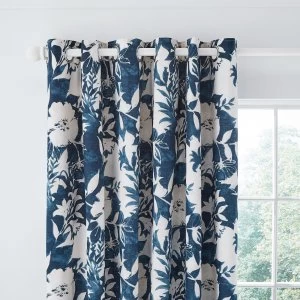 image of Helena Springfield Moda Lilum Indigo Eyelet Curtain