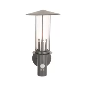 Image of Dark Grey Metal Chimney Sensor Outdoor Wall Light