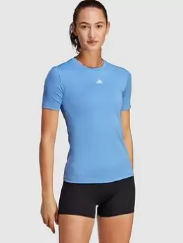 Image of Adidas Tech-Fit T-Shirt, Blue Size M Women