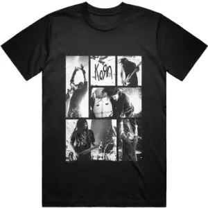 Image of Korn - Blocks Unisex Large T-Shirt - Black