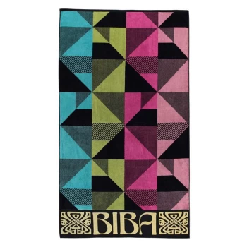 image of Biba Geo Clash Beach Towel - Geo Clash