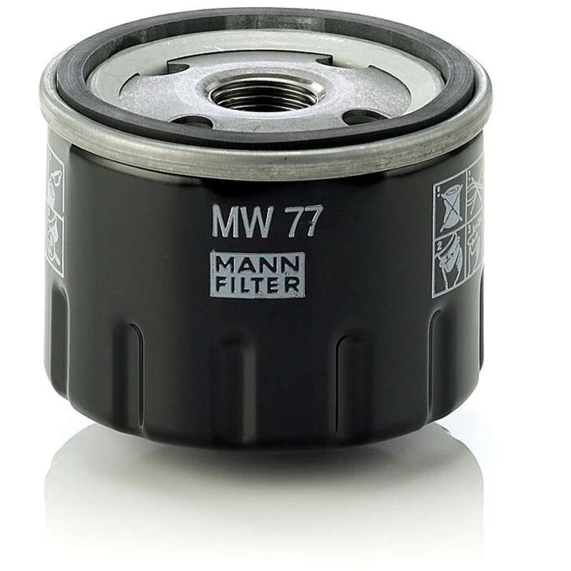 Image of MANN-FILTER MW 77 Oil filter Spin-on Filter, with one anti-return valve Oil Filter (7)