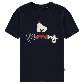 Money King Ape T-Shirt - Navy Blazer