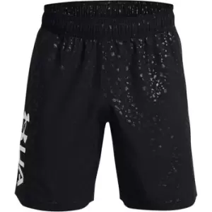 image of Under Armour Woven Embroidered Shorts Mens - Black