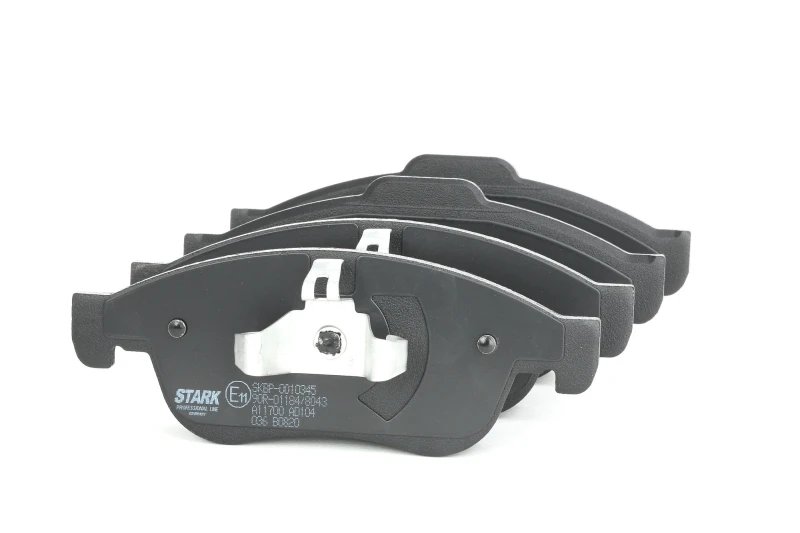 Image of RIDEX 402B0343 Brake pad set Front Axle, excl. wear warning contact, without accessories, with piston clip Brake Pad Set,disc brake (402)