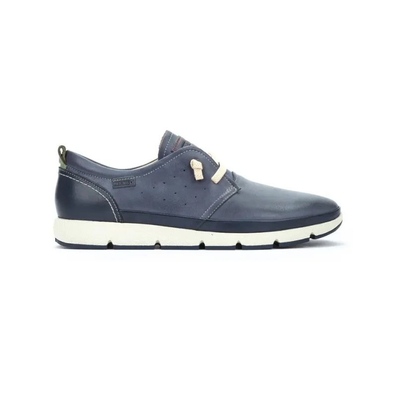 Image of Pikolinos Fuencarral M4A-4266C1 Leather Mens Lace Up Shoes - Pacific - Size:UK 7-7.5