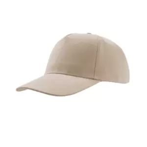 Image of Atlantis Liberty Five Heavy Brush Cotton 5 Panel Cap (Pack Of 2) (One Size) (Khaki)