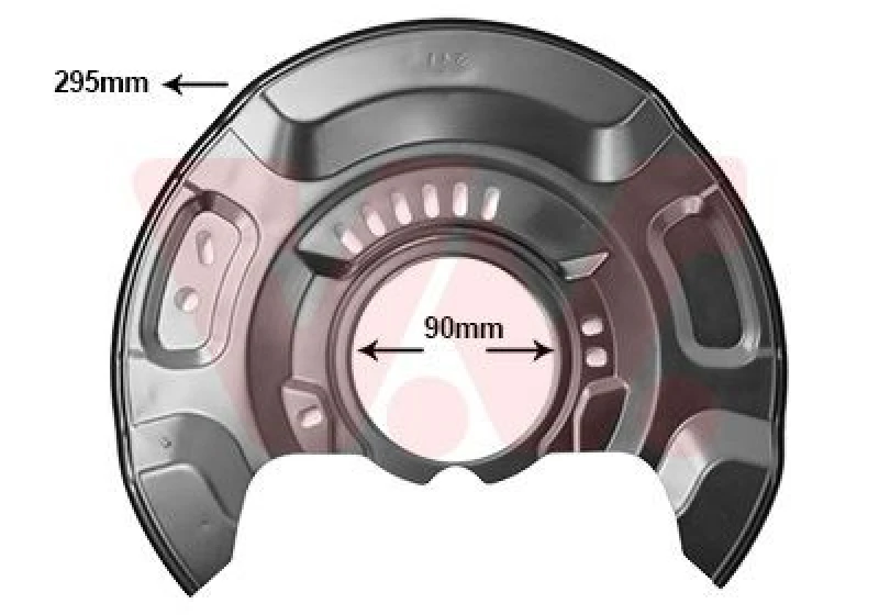 Image of VAN WEZEL Brake disc backing plate VAN WEZEL 5437371