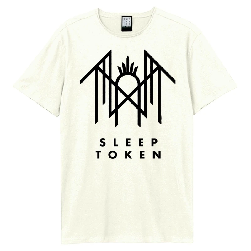 Image of Amplified Amplified Men Crystalina Logo Sleep Token T-Shirt in White Size: X-Small White XS Male 5063574759748