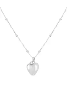 image of Silver 'Sentiment' Heart Necklace