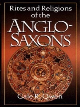 Image of Rites and Religions of the Anglo-Saxons by Gale R Owen Hardback