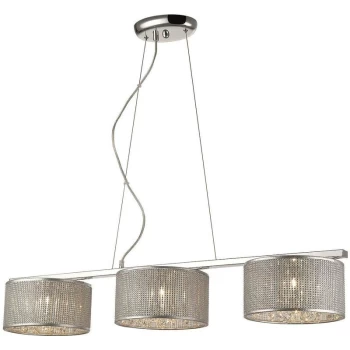 image of Spring Lighting - 3 Light Ceiling Pendant Silver, G9