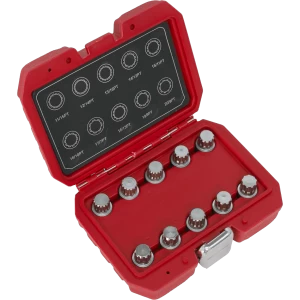 Image of Sealey 10 Piece Locking Wheel Nut Key Set for BMW