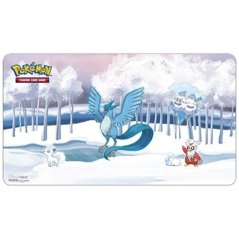 Image of Pokemon PKM Frosted Forest Playmat - White White One Size