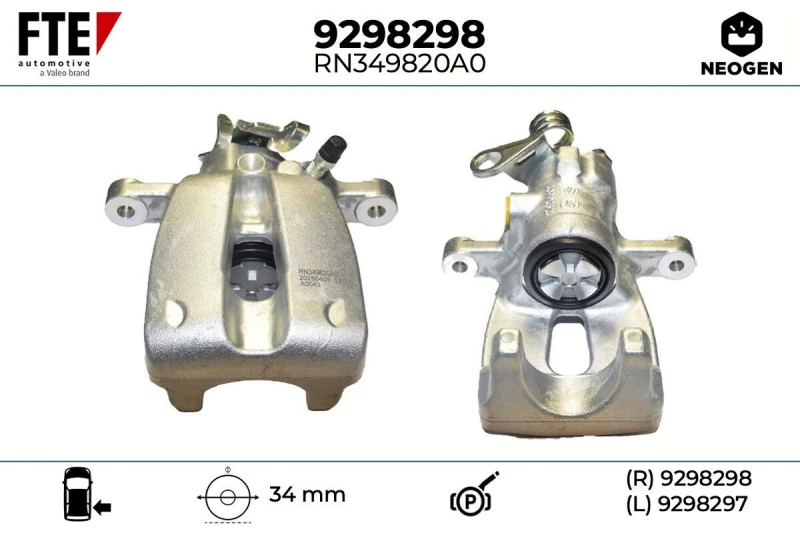 Image of Brake caliper FTE 9298298
