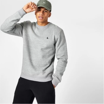 Image of Jack Wills Belvue Pheasant Logo Crew Sweatshirt - Grey Marl