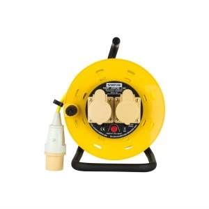 image of Status 110V 25m 2 Gang Cable Reel