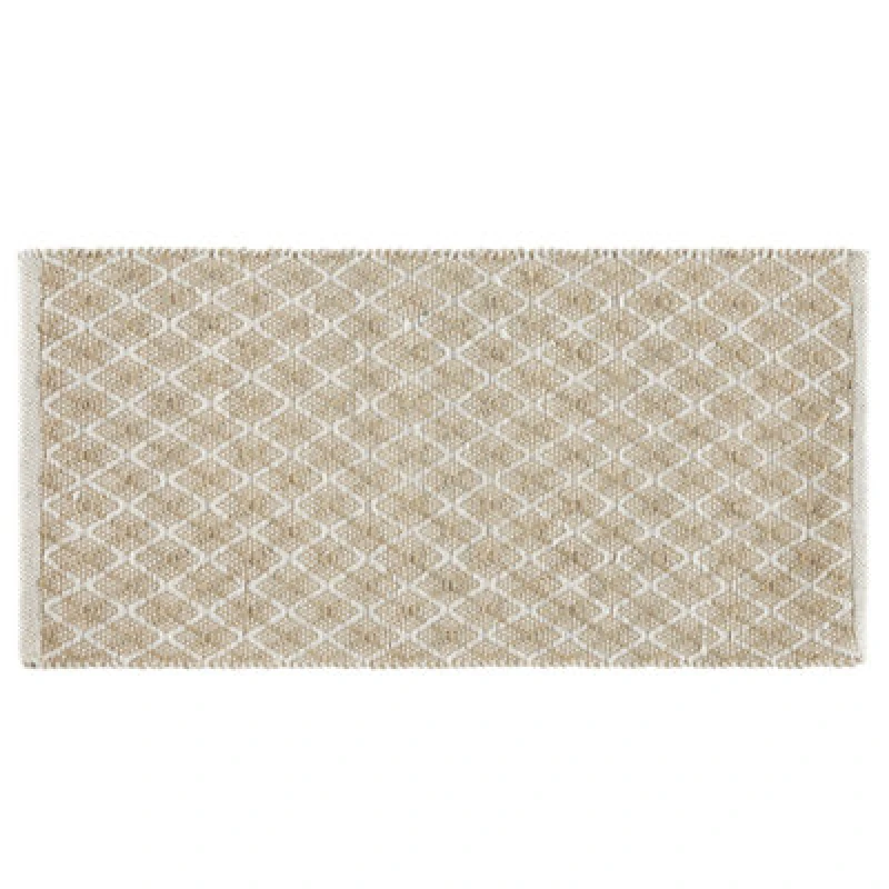 Image of Beliani Rug Akbez Light Beige 50 X 80 Cm Jute