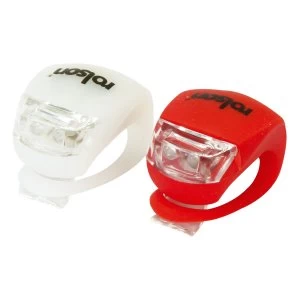 image of Rolson LED Bicycle Lights - Pack of 2