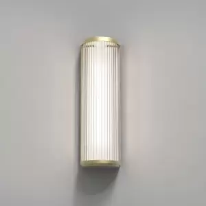 image of Versailles 400 Phase Dimmable Bathroom Large LED Flush Wall Light Matt Gold