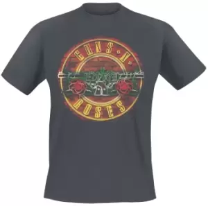 image of Guns N' Roses Amplified Collection - Neon Sign T-Shirt charcoal