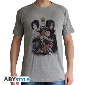 Image of Naruto Shippuden - Group Mens Large T-Shirt - Yellow